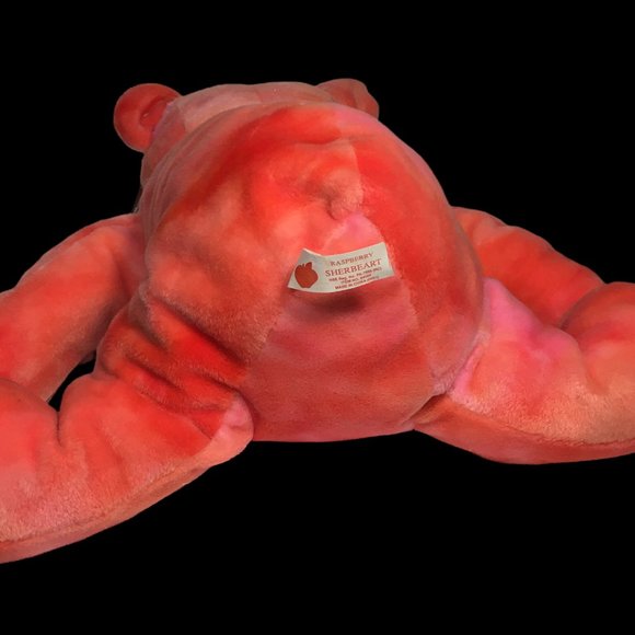 Papal Giftware Raspberry Sherbearts Teddy Bear Plush Pink Stuffed Animal RARE - Picture 6 of 11